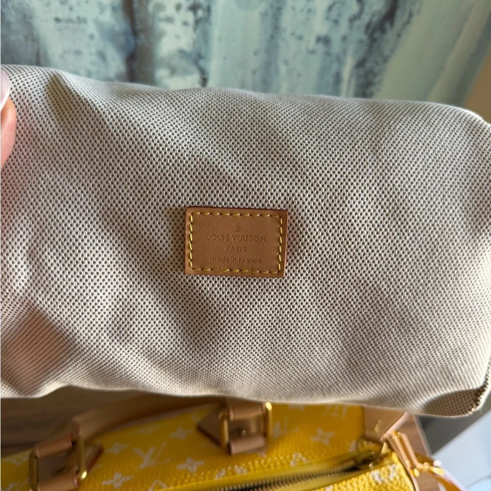 Louis Vuitton Yellow Monogram Mini Satchel with Natural Leather Trim - Picture 5 of 10